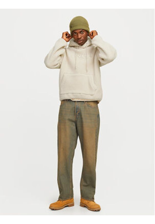 Jack & Jones - Jack&Jones Bluza Frederiksberg 12263011 Beżowy Loose Fit. Kolor: beżowy. Materiał: syntetyk