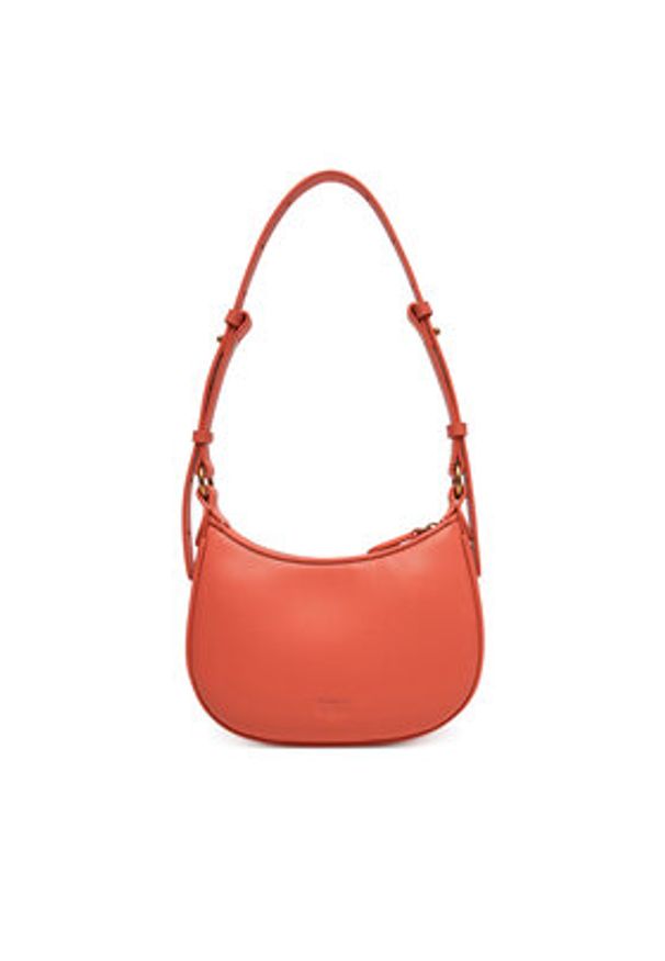 Pinko - PINKO Torebka Half Moon Baby PE 25 PLTT 103538 A0F1 Koralowy. Kolor: pomarańczowy. Materiał: skórzane