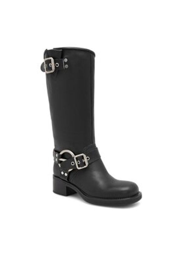 Badura Kozaki MANGUALDE-V1272-215 Czarny. Kolor: czarny. Materiał: skóra