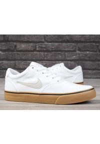 Buty trampki sportowe Nike SB CHRON 2 CNVS. Kolor: biały. Sport: turystyka piesza