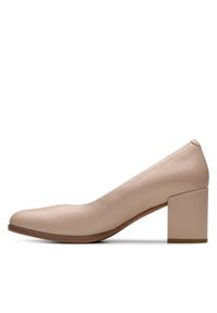 Clarks Półbuty Freva 55 26181336 Beżowy. Kolor: beżowy. Materiał: skóra #7