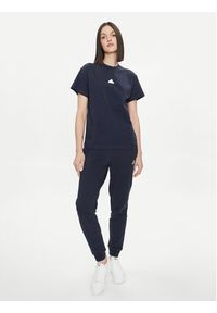 Adidas - adidas T-Shirt Embroidered IS4289 Granatowy Regular Fit. Kolor: niebieski. Materiał: bawełna #5