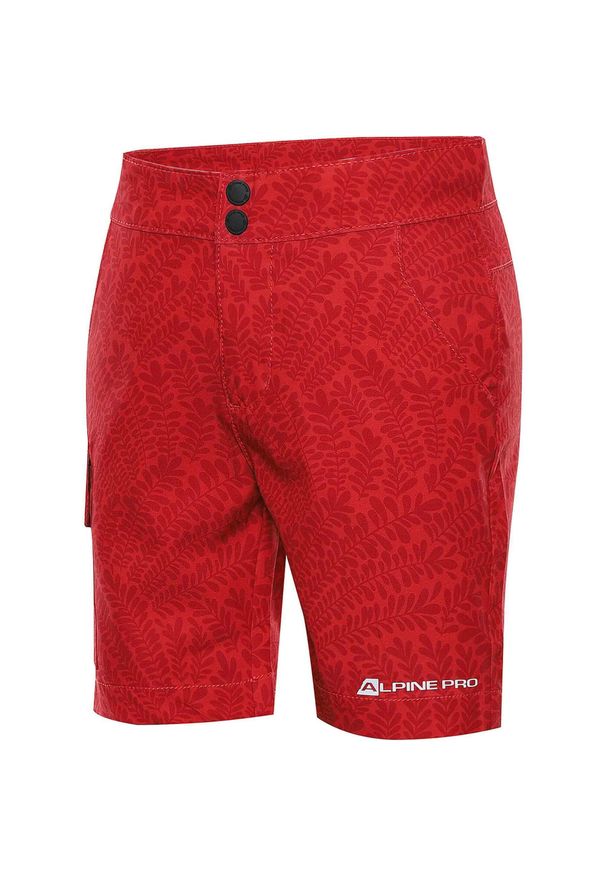 ALPINE PRO - Wodoodporne Szorty Alpine Pro Denielo 128-134. Kolor: zielony. Długość: krótkie. Wzór: nadruk. Sezon: lato