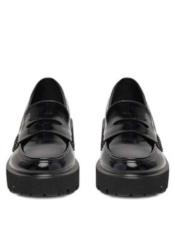 DeeZee Loafersy LE601-2 Czarny. Kolor: czarny. Materiał: skóra