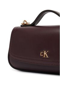 Calvin Klein Torebka LV04F3679G Bordowy. Kolor: czerwony. Materiał: skórzane #5