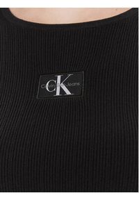 Calvin Klein Jeans Sweter Variegated J20J223233 Czarny Slim Fit. Kolor: czarny. Materiał: bawełna #2