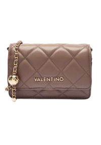 Valentino by Mario Valentino - VALENTINO Torebka damska w kolorze taupe Ocarina Flap Bag. Kolor: brązowy. Materiał: skórzane