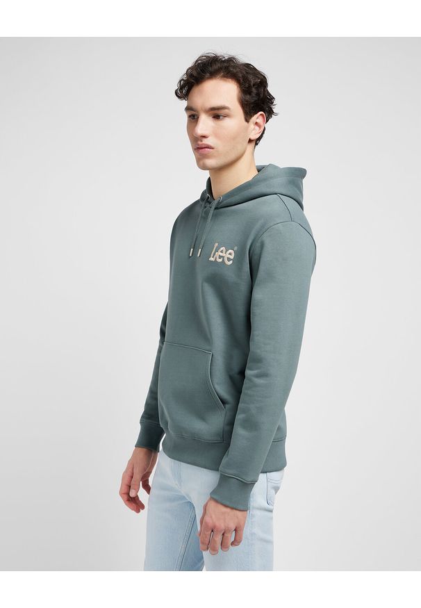 Lee - MĘSKA BLUZA Z KAPTUREM LEE CORE HOODIE SUMMIT 112351146 LM33015651. Typ kołnierza: kaptur