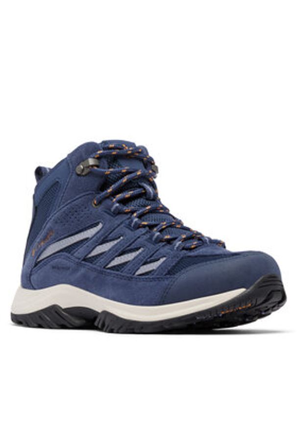 columbia - Columbia Trekkingi Crestwood Mid Waterproof 2099861 Niebieski. Kolor: niebieski. Materiał: materiał
