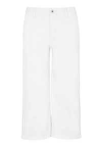 Cellbes Rozciągliwe dżinsy z szerokimi nogawkami – model culotte biały female biały 38. Kolor: biały. Materiał: tkanina, jeans. Styl: elegancki, klasyczny #1