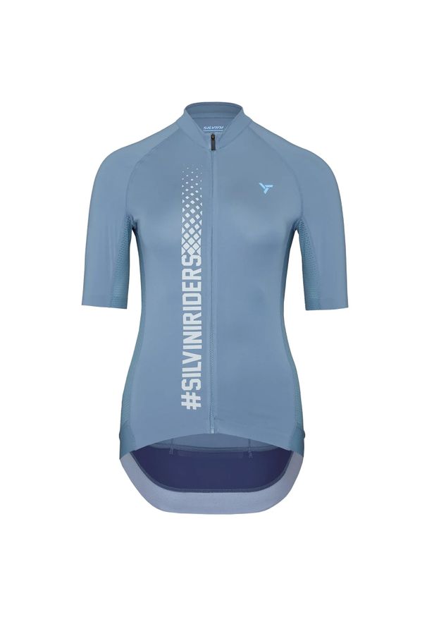 Silvini - Koszulka rowerowa (z krótkim rękawem) damska SILVINI Women Jersey MAZZANA. Kolor: niebieski. Materiał: jersey. Długość rękawa: krótki rękaw. Długość: krótkie