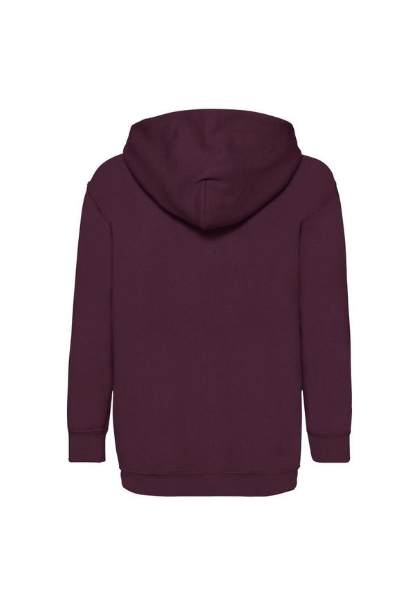 FRUIT OF THE LOOM - Bluza Z Kapturem Classic 260 Dla Dzieci. Typ kołnierza: kaptur. Kolor: czerwony, wielokolorowy, brązowy