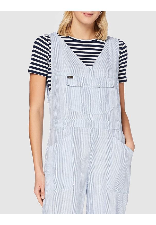 Lee - DAMSKI KOMBINEZON LEE PIPES JUMPSUIT SUMMER BLUE L39OIZNJ