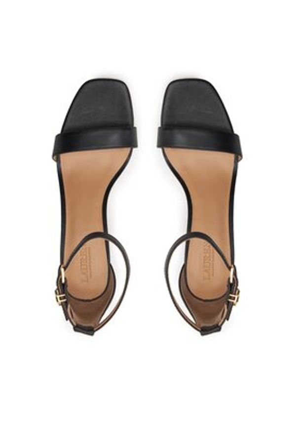 Lauren Ralph Lauren - LAUREN RALPH LAUREN Sandały 802927949001 Czarny. Kolor: czarny. Materiał: skóra