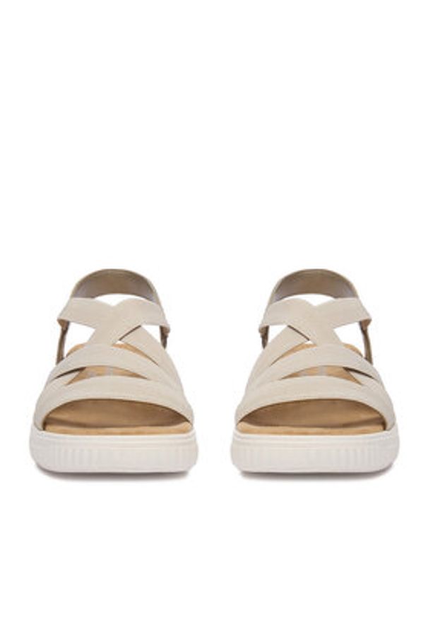 Remonte Sandały CEO-D3L52-60 Beżowy. Kolor: beżowy. Materiał: materiał