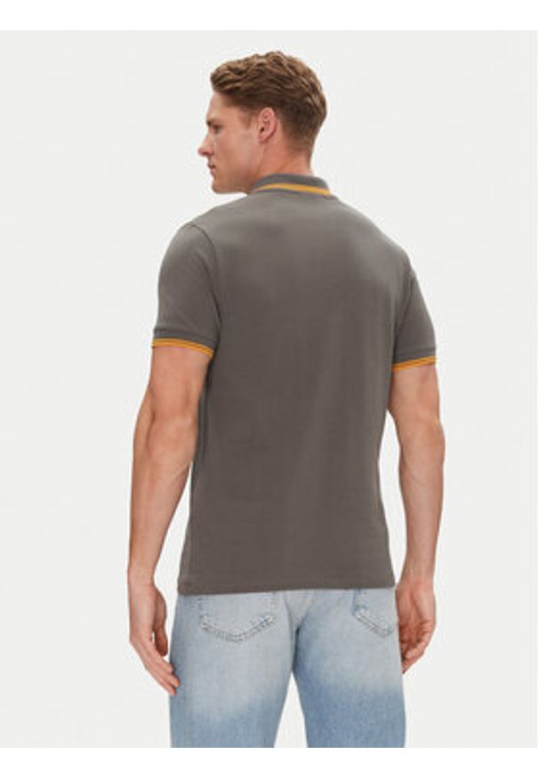 Save The Duck Polo DR0136M BATE20 Szary Regular Fit. Typ kołnierza: polo. Kolor: szary. Materiał: bawełna