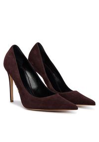 Elisabetta Franchi Szpilki SA-16L-62E2-V590 Brązowy ciemny. Kolor: brązowy. Materiał: skóra, zamsz. Obcas: na szpilce #6