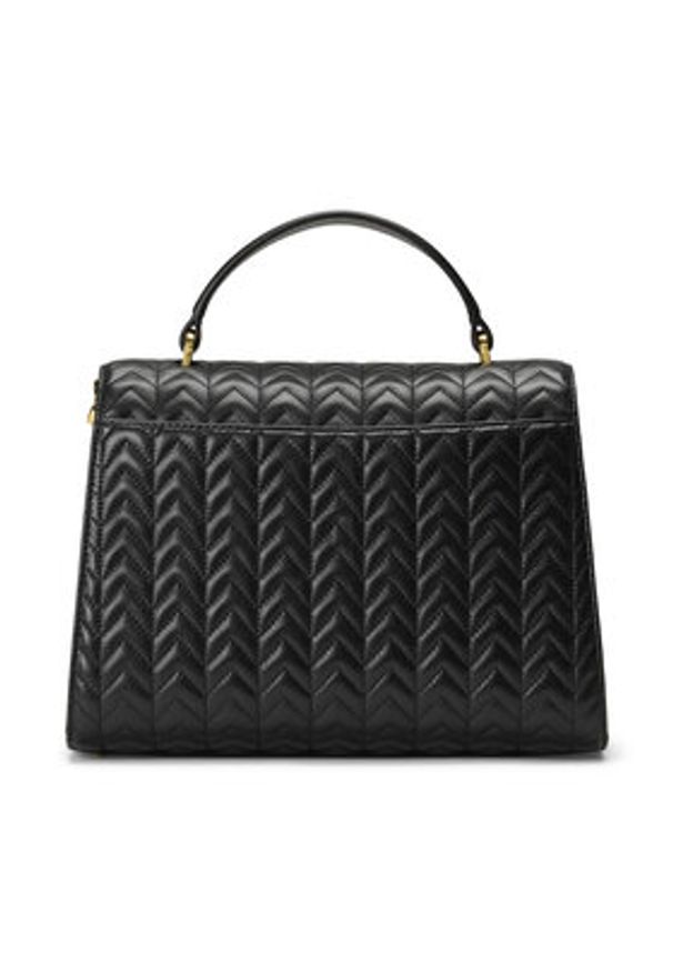 Lauren Ralph Lauren - LAUREN RALPH LAUREN Torebka 431966766003 Czarny. Kolor: czarny. Materiał: skórzane