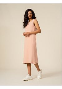 outhorn - Outhorn Sukienka letnia OTHSS23TDREF027 Różowy Regular Fit. Kolor: różowy. Materiał: bawełna. Sezon: lato #1