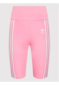 Adidas - adidas Szorty sportowe adicolor Classics Primeblue HL6769 Różowy Extra Slim Fit. Kolor: różowy. Materiał: syntetyk #3