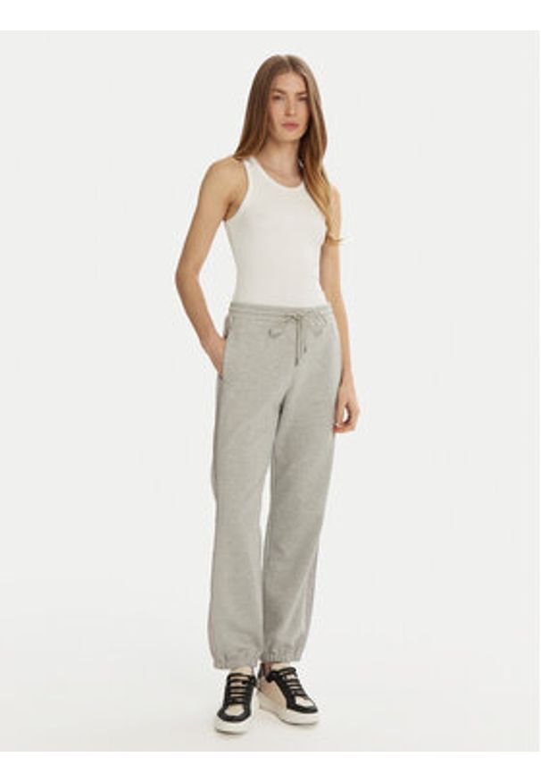 Max Mara Leisure Spodnie dresowe Dudy 2516781107 Szary Regular Fit. Kolor: szary. Materiał: syntetyk, bawełna