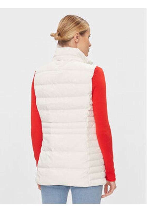TOMMY HILFIGER - Tommy Hilfiger Bezrękawnik Tyra WW0WW39744 Biały Regular Fit. Kolor: biały. Materiał: syntetyk. Długość rękawa: bez rękawów