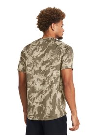 Koszulka treningowa męska Under Armour UA Tech Abc Camo Ss - brązowa. Kolor: brązowy. Materiał: materiał, tkanina, poliester #2