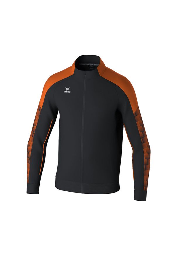 ERIMA - Dziecięca bluza dresowa Erima Evo Star. Kolor: czarny, pomarańczowy, wielokolorowy. Materiał: dresówka. Długość rękawa: raglanowy rękaw. Sport: piłka ręczna, fitness