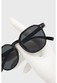 Jack & Jones okulary przeciwsłoneczne męskie kolor czarny. Kolor: czarny