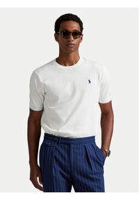 Polo Ralph Lauren Sweter 710980681004 Biały Regular Fit. Typ kołnierza: polo. Kolor: biały. Materiał: bawełna #1