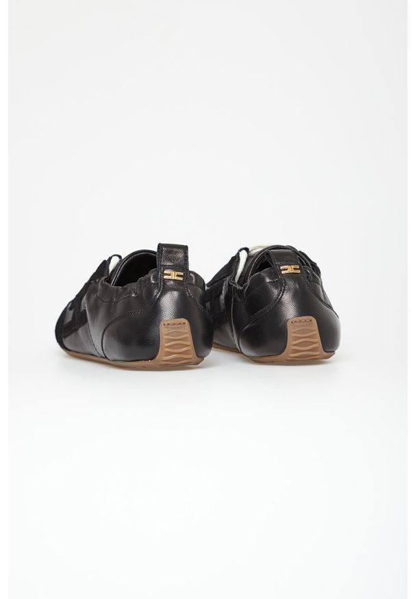 Elisabetta Franchi - Sneakersy damskie skórzane ELISABETTA FRANCHI. Materiał: skóra