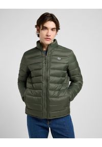 Lee - MESKA KURTKA LEE STAND COLLAR PUFFER OLIVE GRAY 112370432 #1