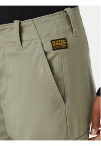 G-Star RAW - G-Star Raw Spodnie materiałowe D29512-5126 Zielony Straight Fit. Kolor: zielony. Materiał: bawełna #4