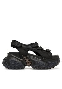 Buffalo Sandały Cerbo Sandal Track 1602366 Czarny. Kolor: czarny. Materiał: materiał #1