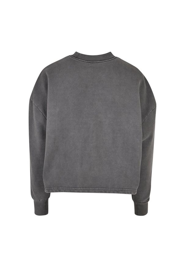 Damski gruby frotte crew neck jumper Urban Classics. Kolor: czarny. Materiał: materiał, polar. Sezon: zima