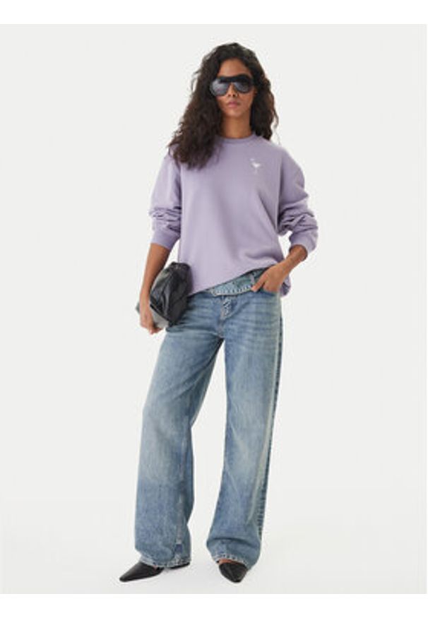 Hugo - HUGO Bluza Classic 50560782 Fioletowy Relaxed Fit. Kolor: fioletowy. Materiał: bawełna