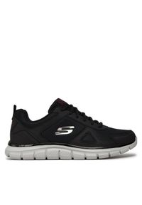 skechers - Skechers Sneakersy Scloric 52631/BKRD Czarny. Kolor: czarny. Materiał: materiał, mesh #1