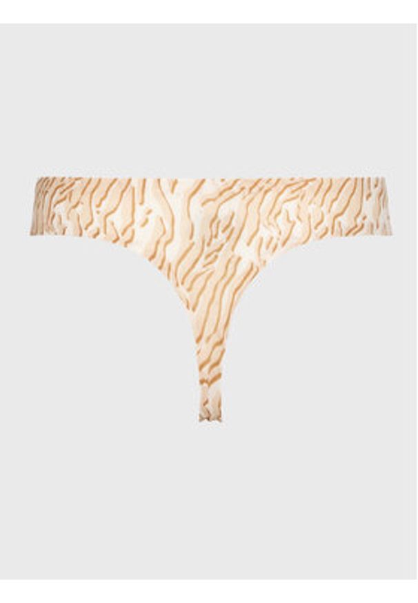 Chantelle Stringi Soft Stretch C11D90 Beżowy. Kolor: beżowy. Materiał: syntetyk