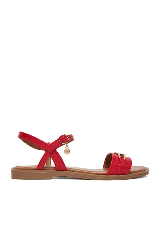 MEXX Sandały MX/026C-EST Czerwony. Kolor: czerwony. Materiał: skóra