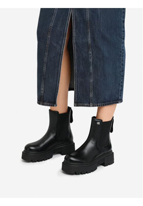 G-Star RAW - G-Star Raw Sztyblety CEO-WB-ADELA-10 Czarny. Kolor: czarny. Materiał: skóra