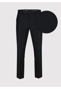 Pako Lorente - Czarne spodnie smokingowe P22SF-6S-003-C-S. Kolor: czarny. Materiał: poliester, wiskoza #6