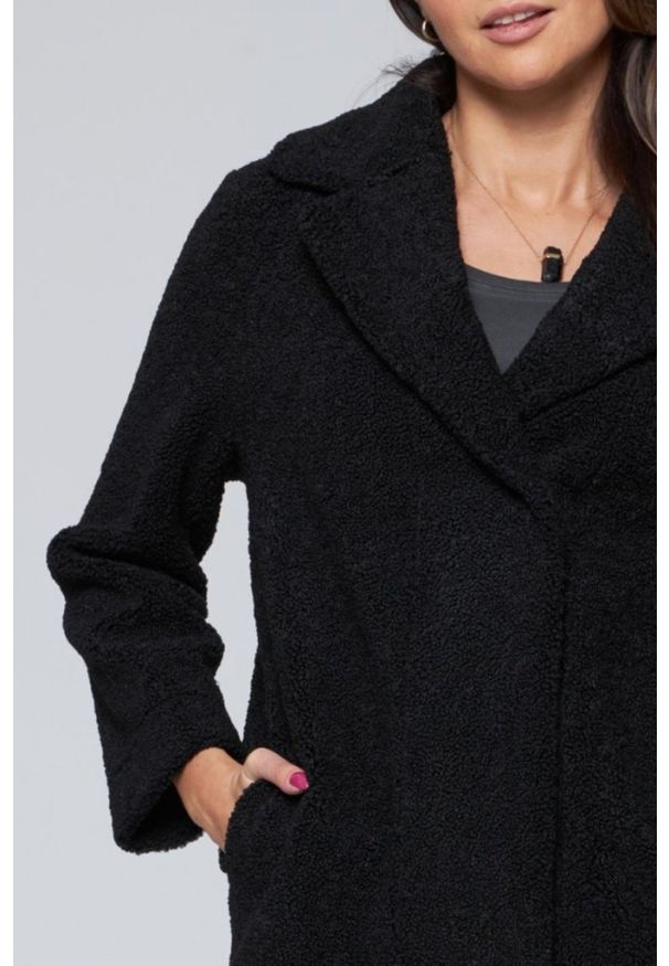 Hetrego - HETREGO Czarny dwustronny płaszcz damski Shannon, Rozmiar 36 EU - 40 IT. Kolor: czarny