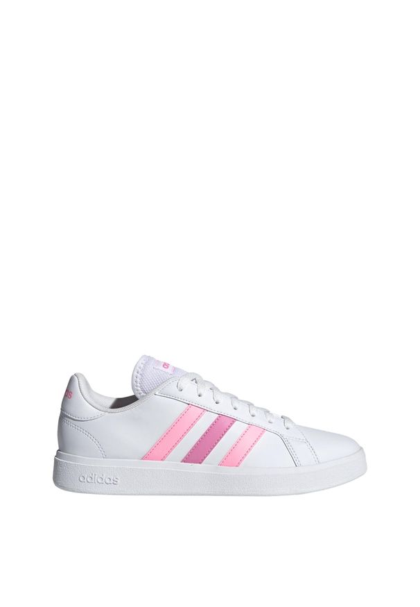 Adidas - Grand Court TD Lifestyle Court Casual Shoes. Okazja: na co dzień. Kolor: biały, różowy, wielokolorowy. Materiał: materiał. Sport: turystyka piesza