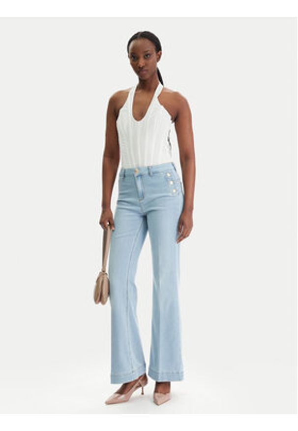 Liu Jo Jeansy UA6162 D0275 Niebieski Flare Fit. Kolor: niebieski