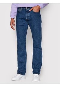 Levi's® Jeansy 501® 00501-0114 Granatowy Original Fit. Kolor: niebieski