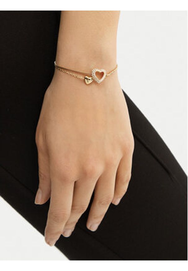 Guess Bransoletka JUBB05 027JW Złoty. Materiał: metalowe. Kolor: złoty