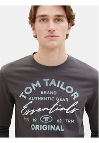 Tom Tailor Longsleeve 1037744 Czarny Regular Fit. Kolor: czarny. Materiał: bawełna. Długość rękawa: długi rękaw #5
