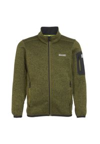 Regatta - Kurtka Dziecięca Newhill Fleece Jacket. Kolor: wielokolorowy, czarny, zielony. Sezon: zima