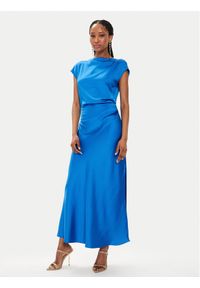 Imperial Sukienka koktajlowa AEAOHBA Niebieski Regular Fit. Kolor: niebieski. Materiał: syntetyk. Styl: wizytowy #1