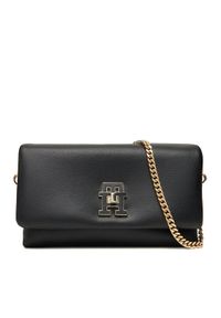 TOMMY HILFIGER - Tommy Hilfiger Torebka Th Modern Mini Crossover AW0AW17462 Czarny. Kolor: czarny. Materiał: skórzane
